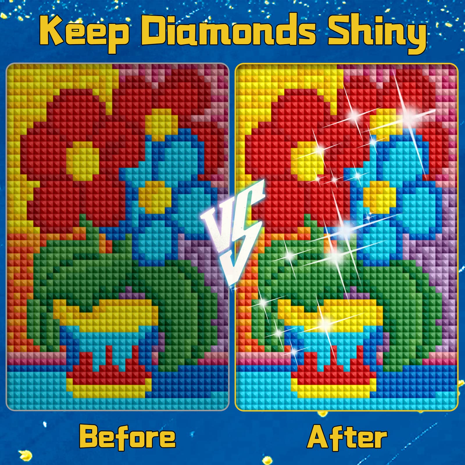 Sigillante Per Diamond Painting – 120 Ml, Trasparente, Asciugatura Rapida Con Testina In Spugna, Fissa Le Pietre E Rende Brillante Il Quadro