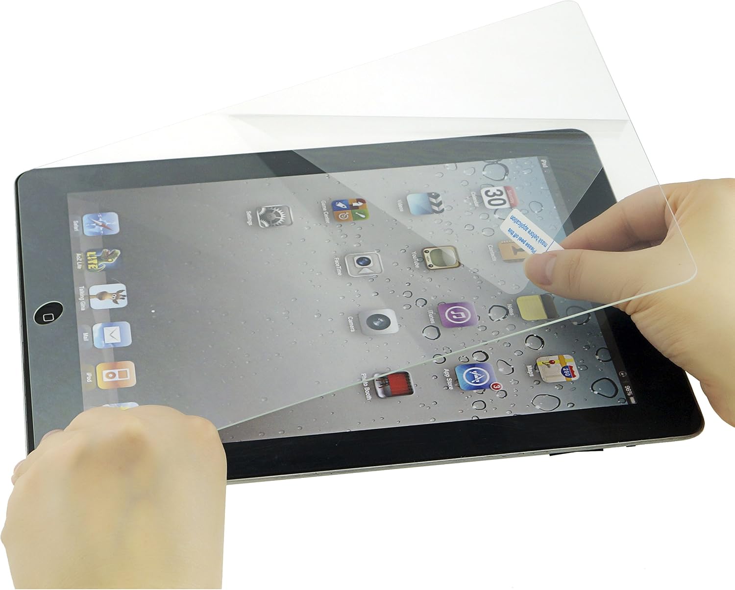 Eco-Fused Premium Tempered Glass Screen Protector for Apple iPad 4, 3, 2 / Screen Protector with Oleophobic Coating – Anti Fingerprint and Scratch – Perfect Clarity and Touch – Cleaning Cloth