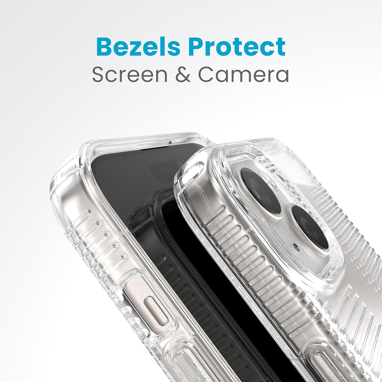 Speck Clear iPhone 17e, iPhone 15 Case - Slim, Drop Protection, Grip - for iPhone 15, iPhone 14 & iPhone 13 - Scratch Resistant, Anti-Yellowing, 6.1 Inch Phone Case - GemShell Grip Clear