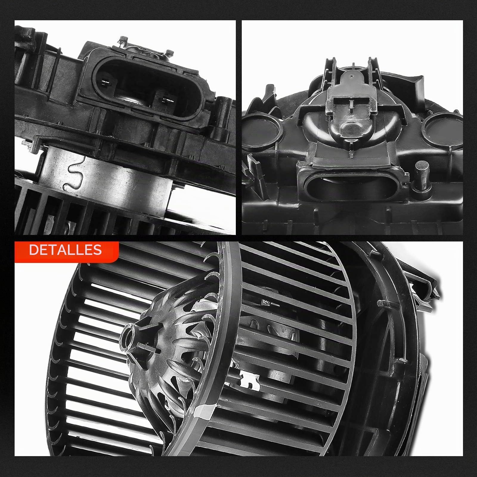 Frankberg Motor del ventilador del calefactor Compatible con M.e.g.a.n.e II BM0/1 CM0/1 M.e.g.a.n.e II Touring KM0/1 M.e.g.a.n.e II Coupé-cabrio EM0/1 M.e.g.a.n.e II Berlina LM0/1 Replace# 7701056965