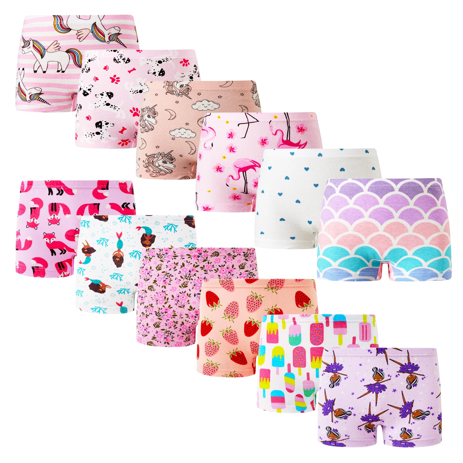 Winging Day Little Girls Cotton Panties Baby Toddler Soft Underwear Multipack