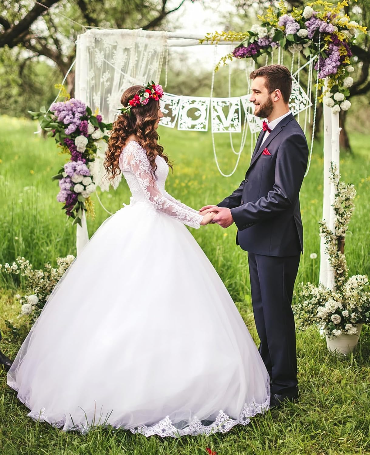 Womens Crinoline 4 Hoops 5 Ruffles Layers Petticoat for Women Half Slips Underskirt for Wedding Dress Ball Gown - Image 7