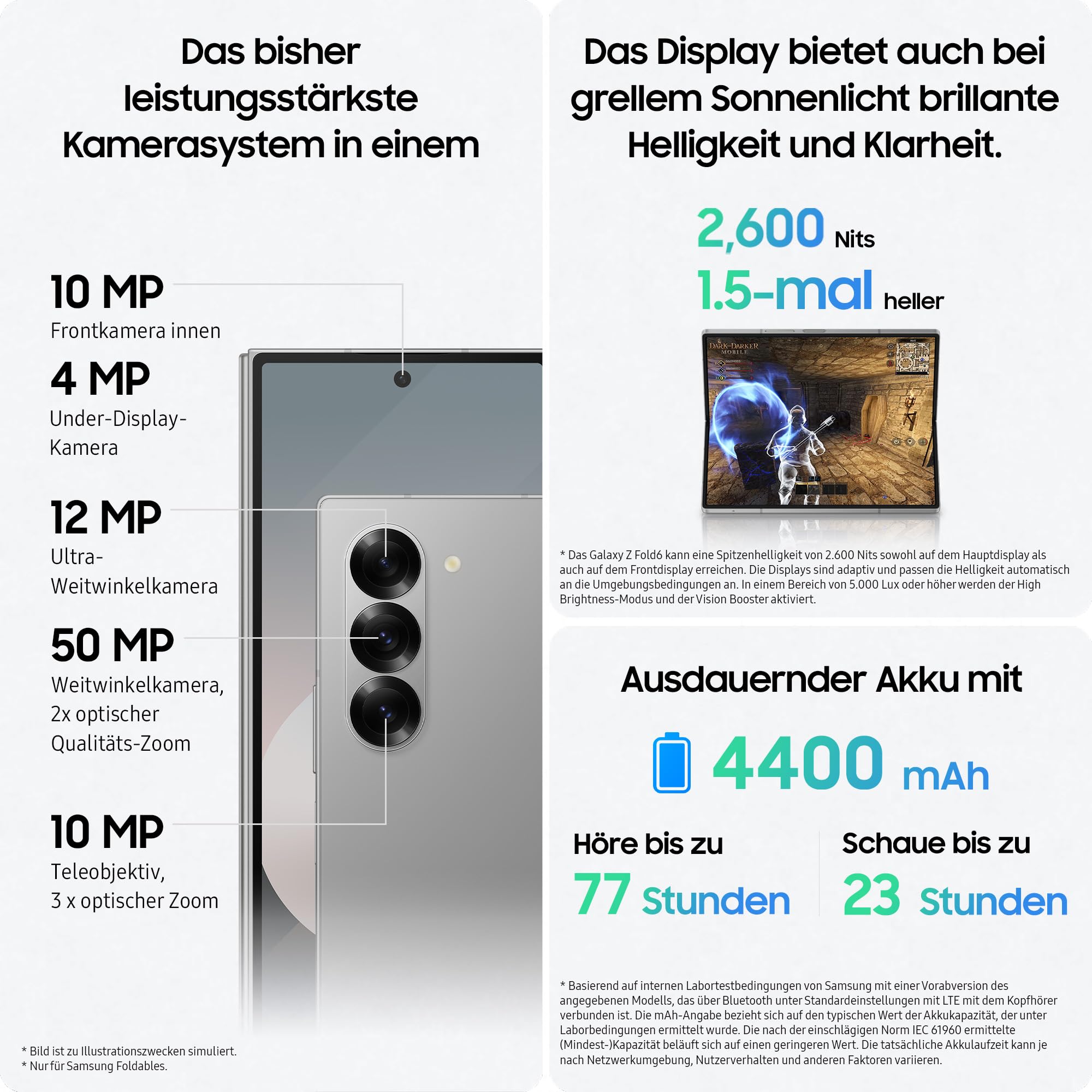 Samsung Galaxy Z Fold6 AI-Smartphone 256 G – Bild 6