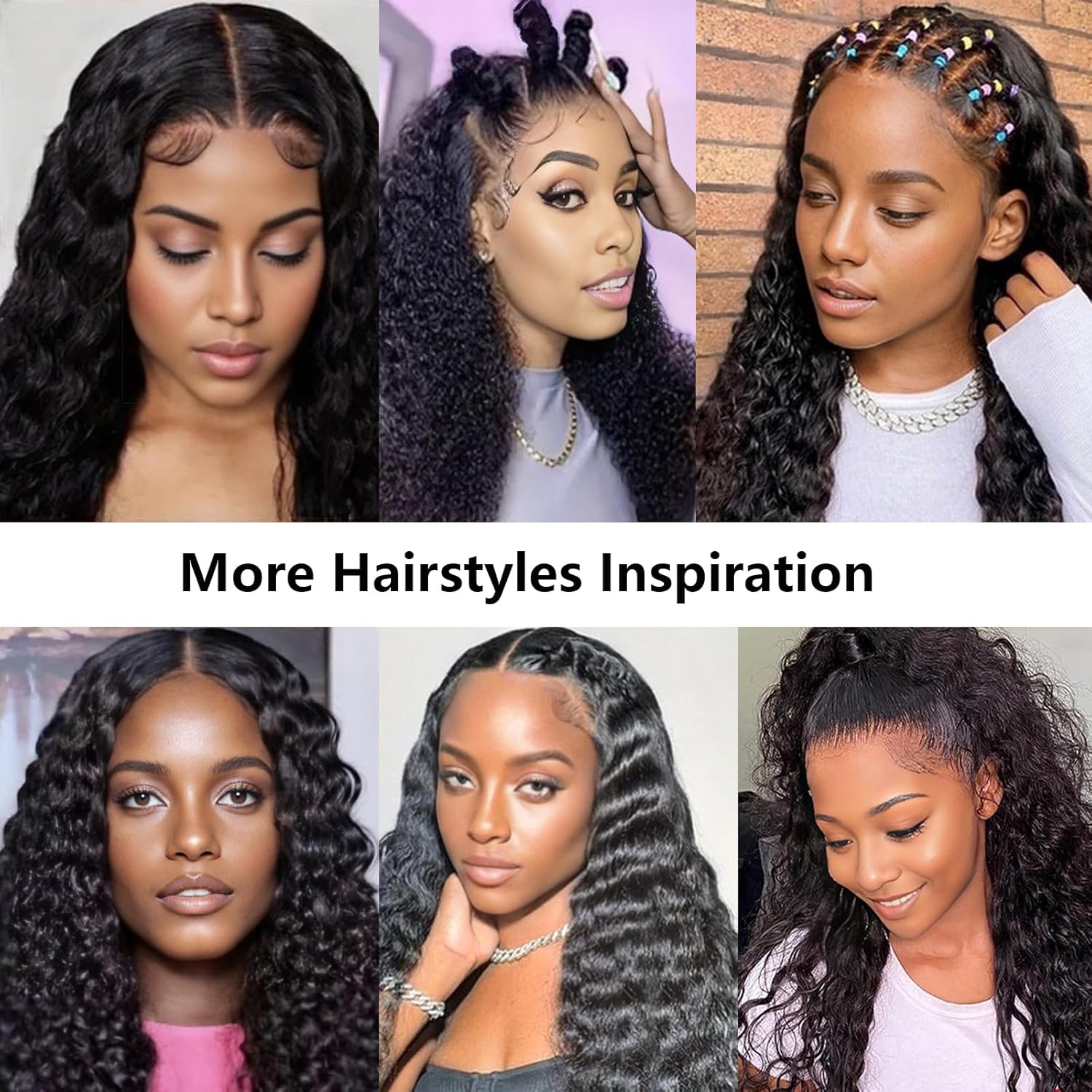 13x4 Lace Front Deep Wave Wigs for Black Women 200 Density Boho Long Curly Hair Pre Plucked Extensions Synthetic Glueless Natural Hairline Color Fake Soft Wig With Baby Hair 26 Inch