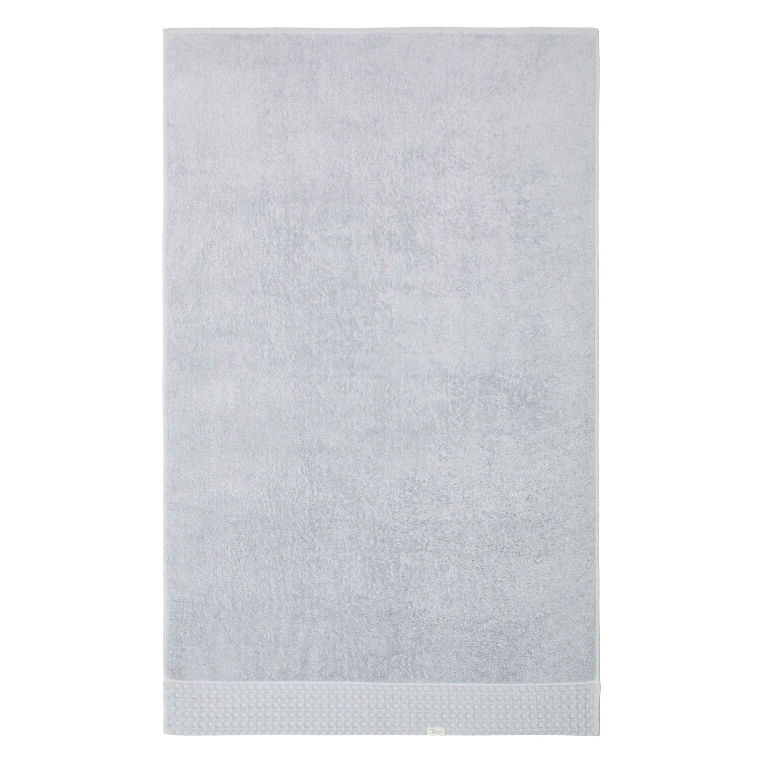 Toalla de ducha de algodón THUN Iconic Elegance, máxima suavidad azul en 90x140 cm