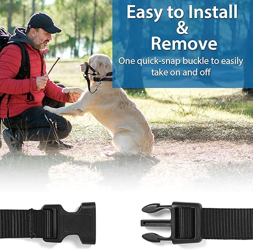 Miniatura 7 de BARKLESS Collar suave para cabeza de perro, herramienta de entrenamiento sin tirones para perros pequeños en paseos, suave halter para tiradores