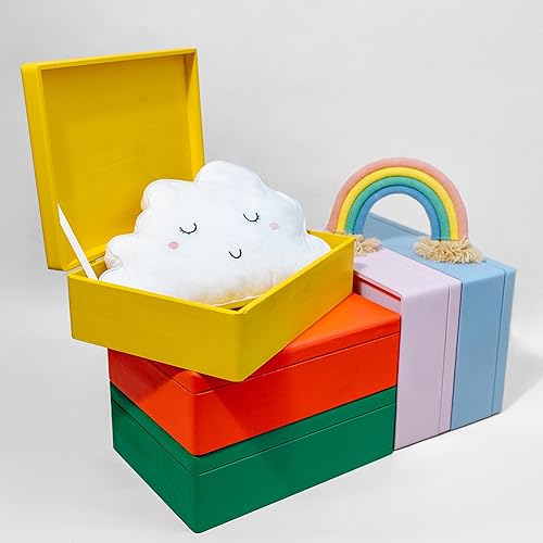 Miniatura 7 de Caja de almacenamiento de madera rosa XL con tapa con bisagras, 15.8 x 11.8 x 5.5 pulgadas (+-0.5), caja de regalo para herramientas, zapatos de