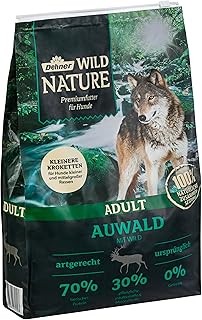 Dehner Wild Nature Hundefutter Auwald, Trockenfutter getreidefrei/zuckerfrei, Kroketten, für ausgewachsene Hunde, Wild, 4 kg product image