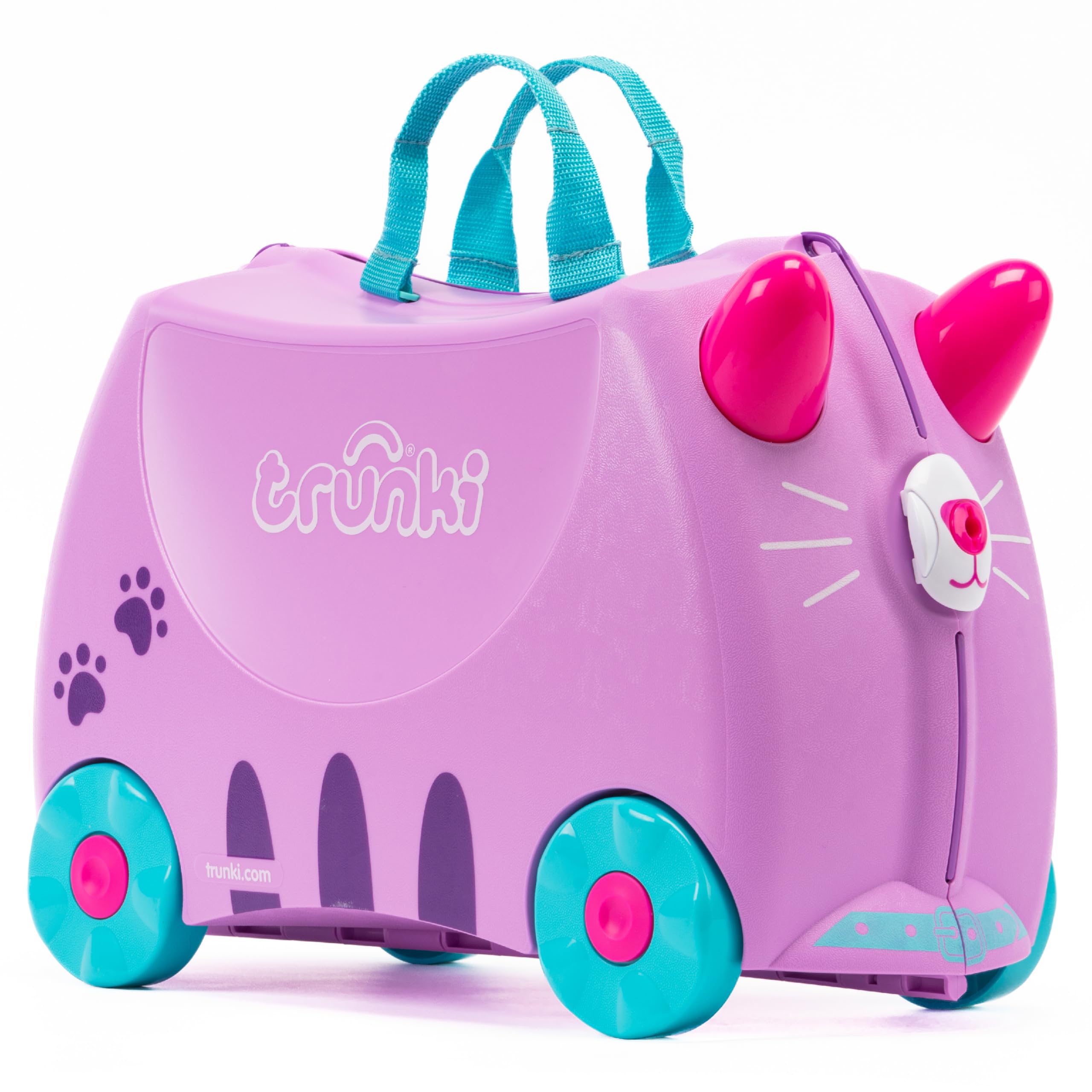 Trunki Valise à Roulettes pour Enfants et Bagages à Main pour Enfants : Valise à Roulettes Cassie Le Chat (Lilas)