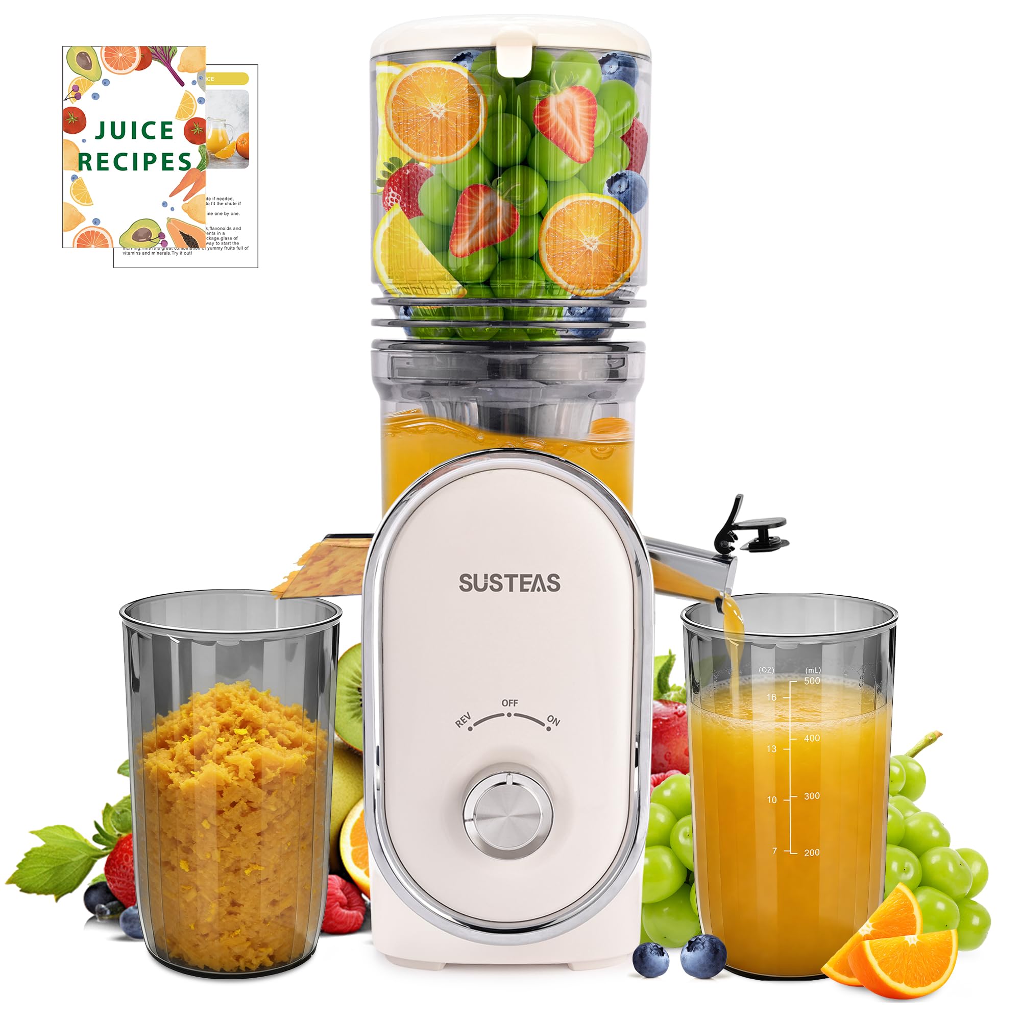 SUSTEAS Cold Press Juicer with 5.3
