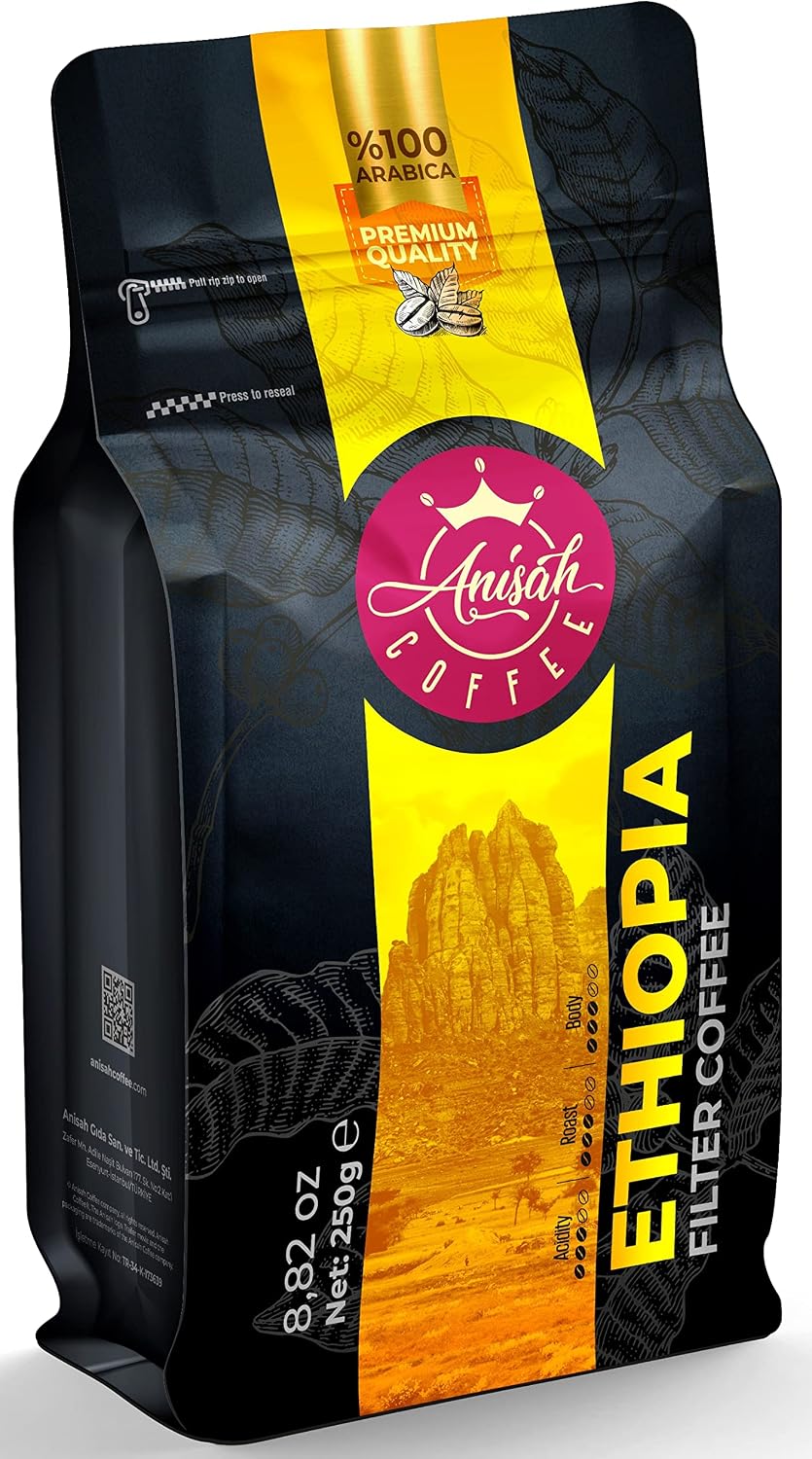 Anisah Coffee Ethiopia  ekirdek Filtre Kahve 250gr