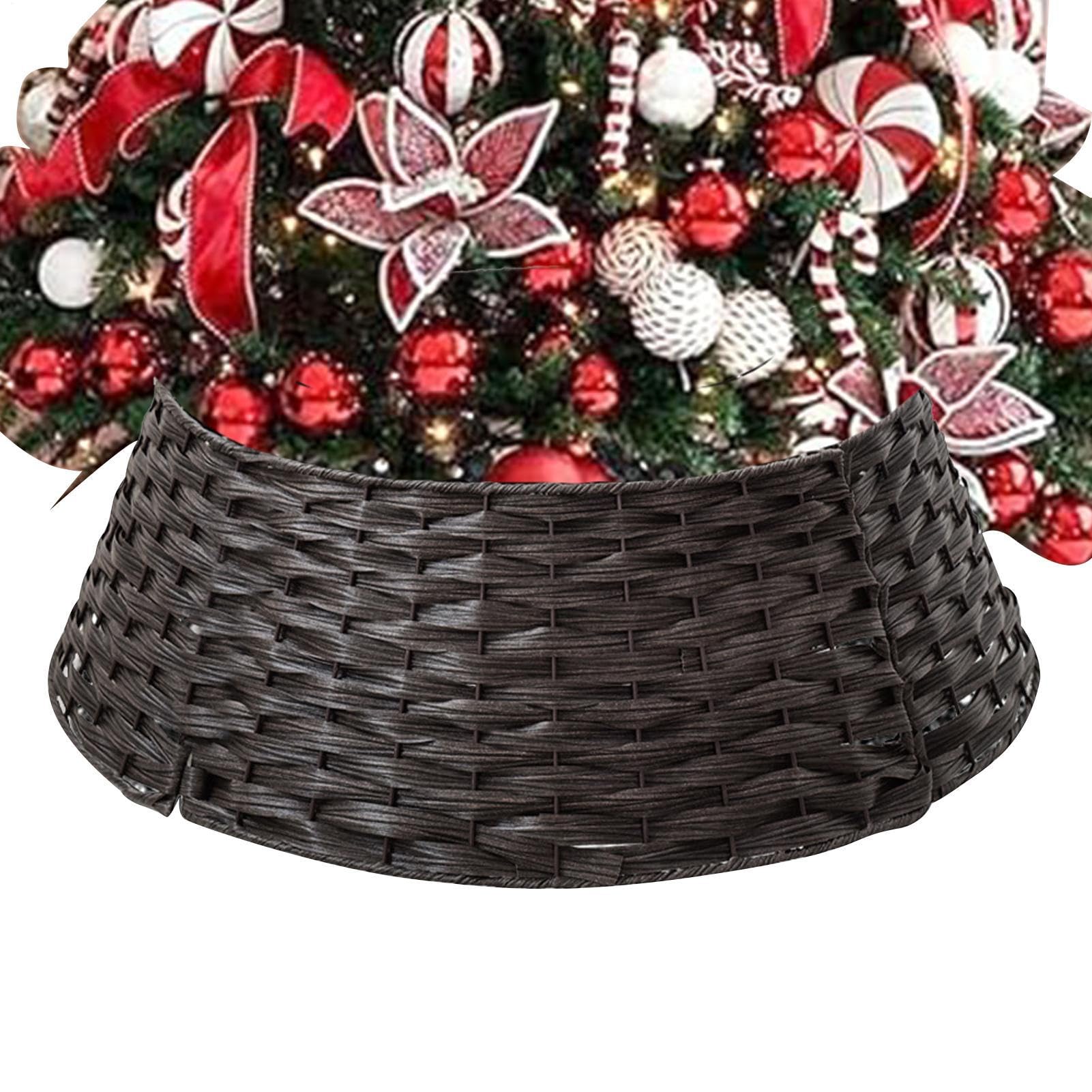 Collare Per Albero Artificiale Decorazione In Rattan E Intrecciato