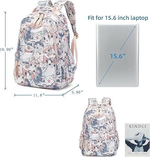 Miniatura 5 de Mochila escolar para niñas, mochila para computadora portátil, mochila escolar linda para niños y jardín de infantes, mochilas grandes para mujeres,