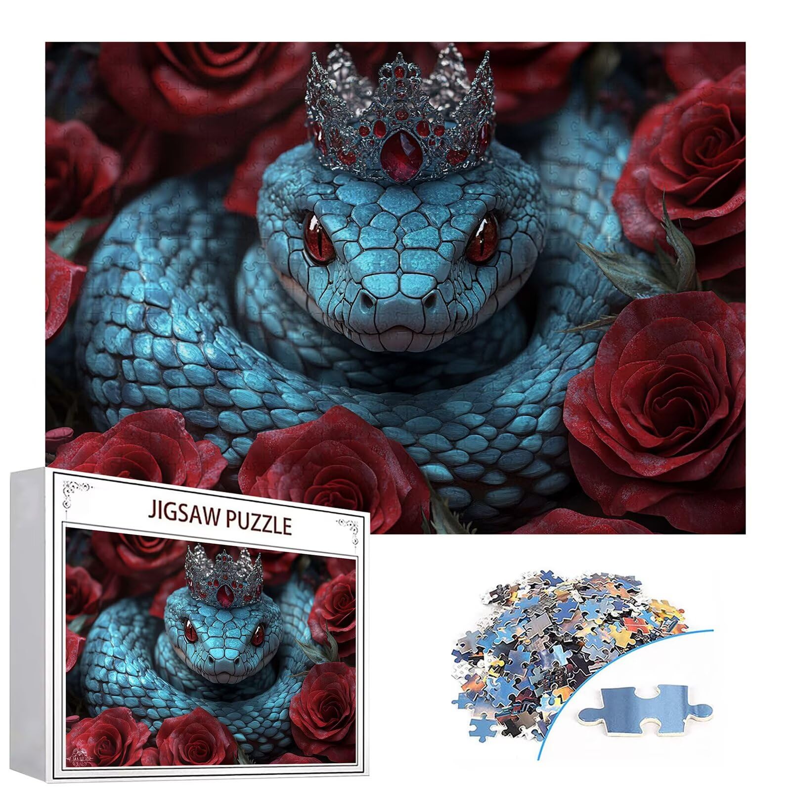 Puzzle 4000 elementów wąż puzzle dla dorosłych różowe 141x87cm Unikalne rzemiosło klasyczne 3D drewniane układanki do rodzinnych gier aktywnych, układanka do samodzielnego wykonania nawet do dekoracji