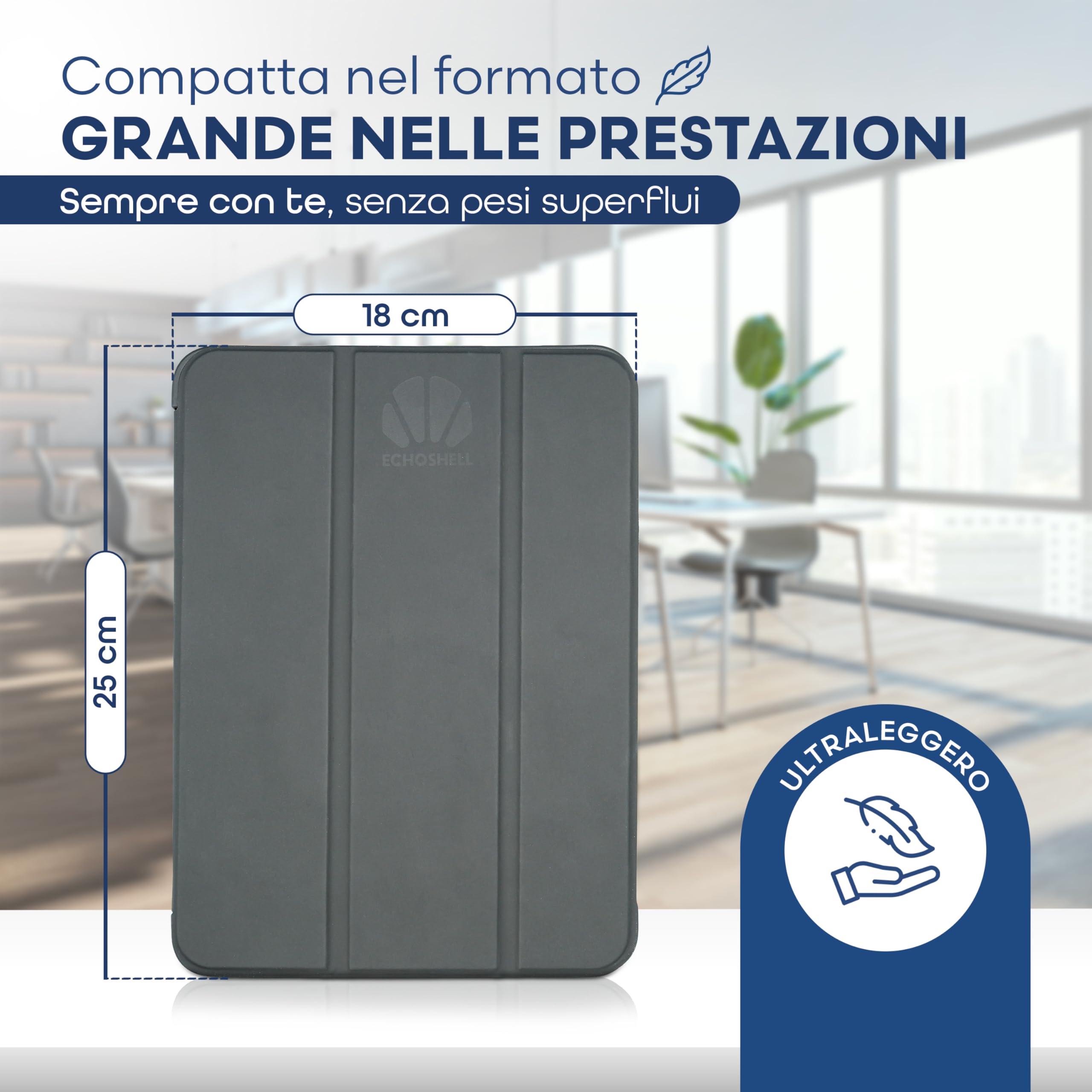 Cover Compatibile con Ipad 10 Generazione - Custodia Rigida Antigraffio con Supporto Stand e Protezione Anti-Impronta