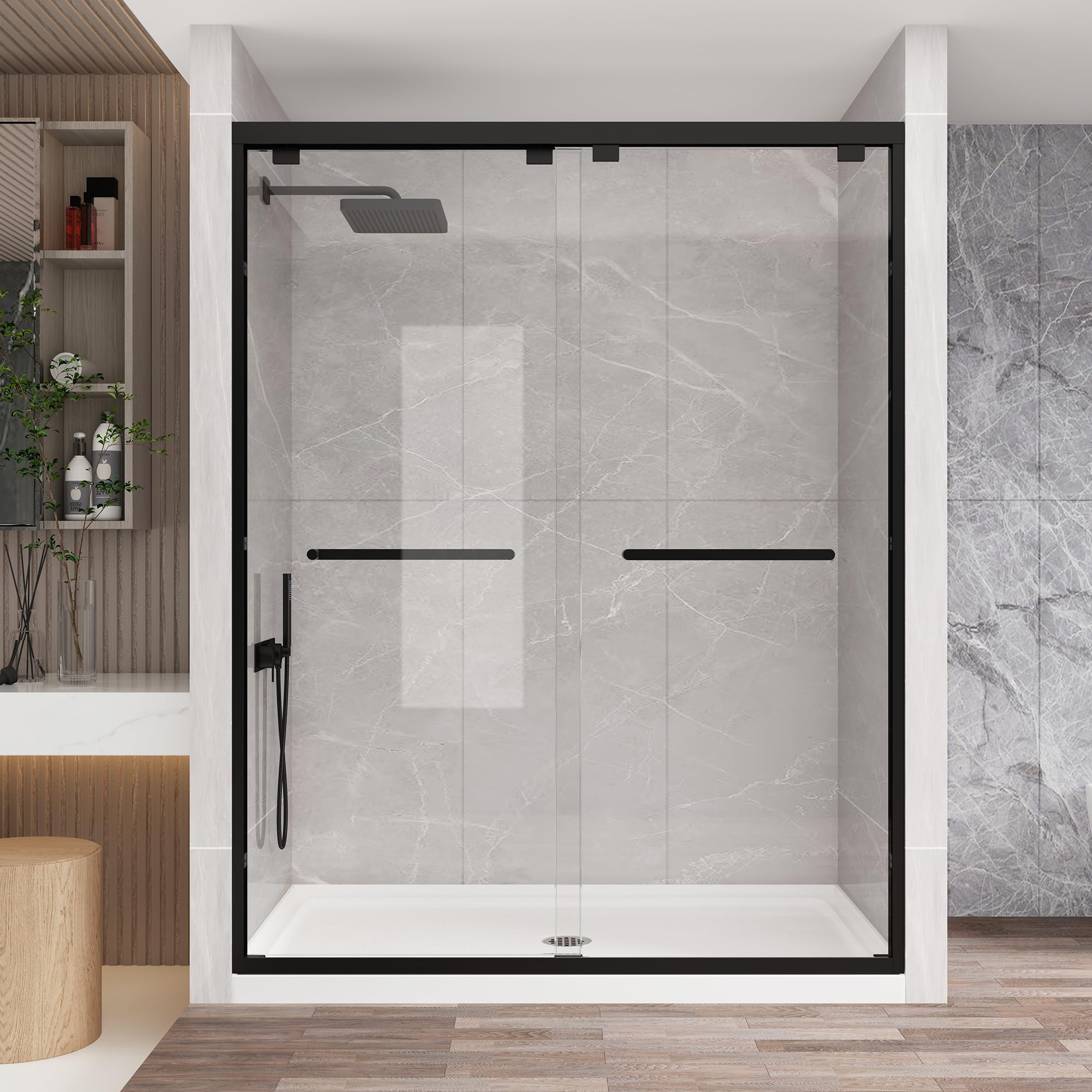 KPUY Glass Shower Door, 56-60
