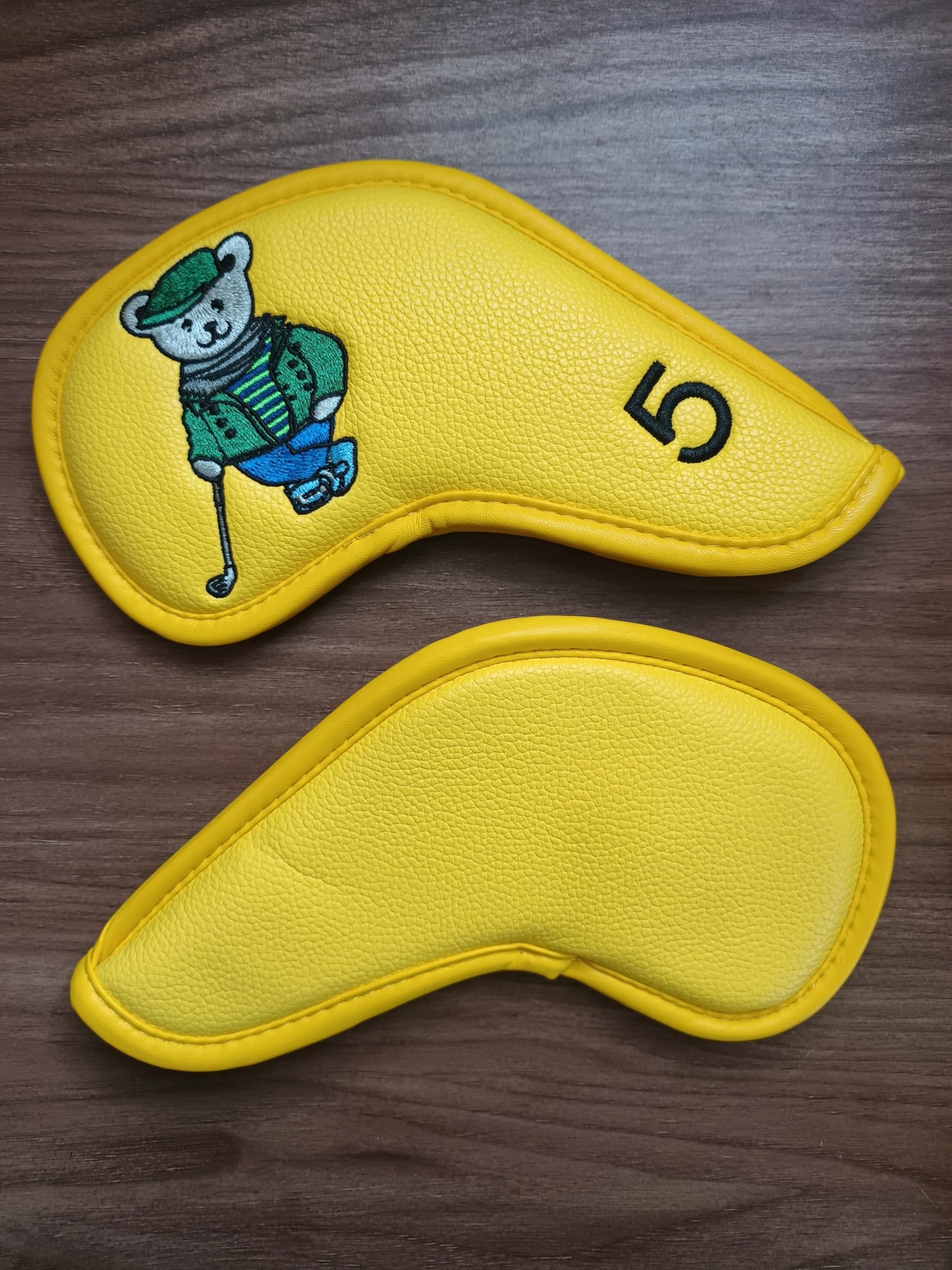 ゴルフクラブヘッドカバー10点セット、アイアン用、熊刺?柄 (イエロー) Amazon.co.jp: ゴルフクラブヘッドカバー10点セット、アイアン用、熊