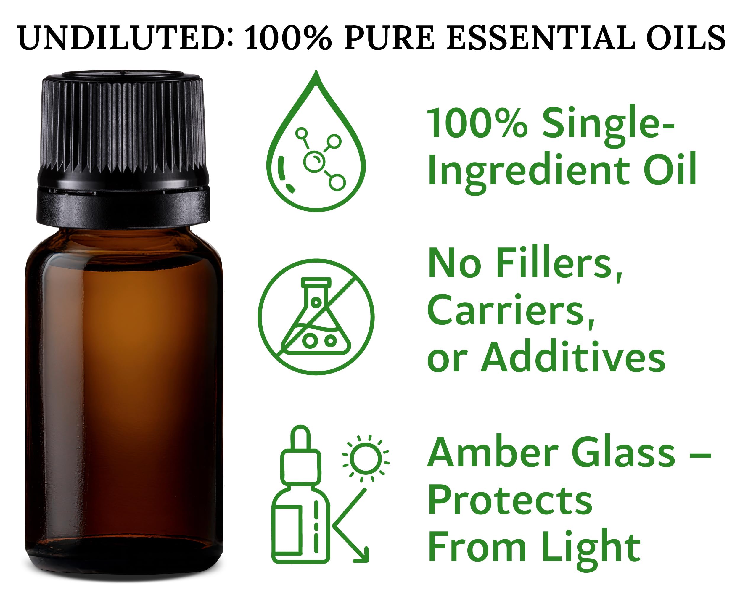 Lot d'huiles essentielles – 4 huiles et 2 mélanges, 6 meilleures huiles essentielles pour diffuseurs pour la maison, le soulagement du stress, le sommeil sérénité, aromathérapie, menthe poivrée,