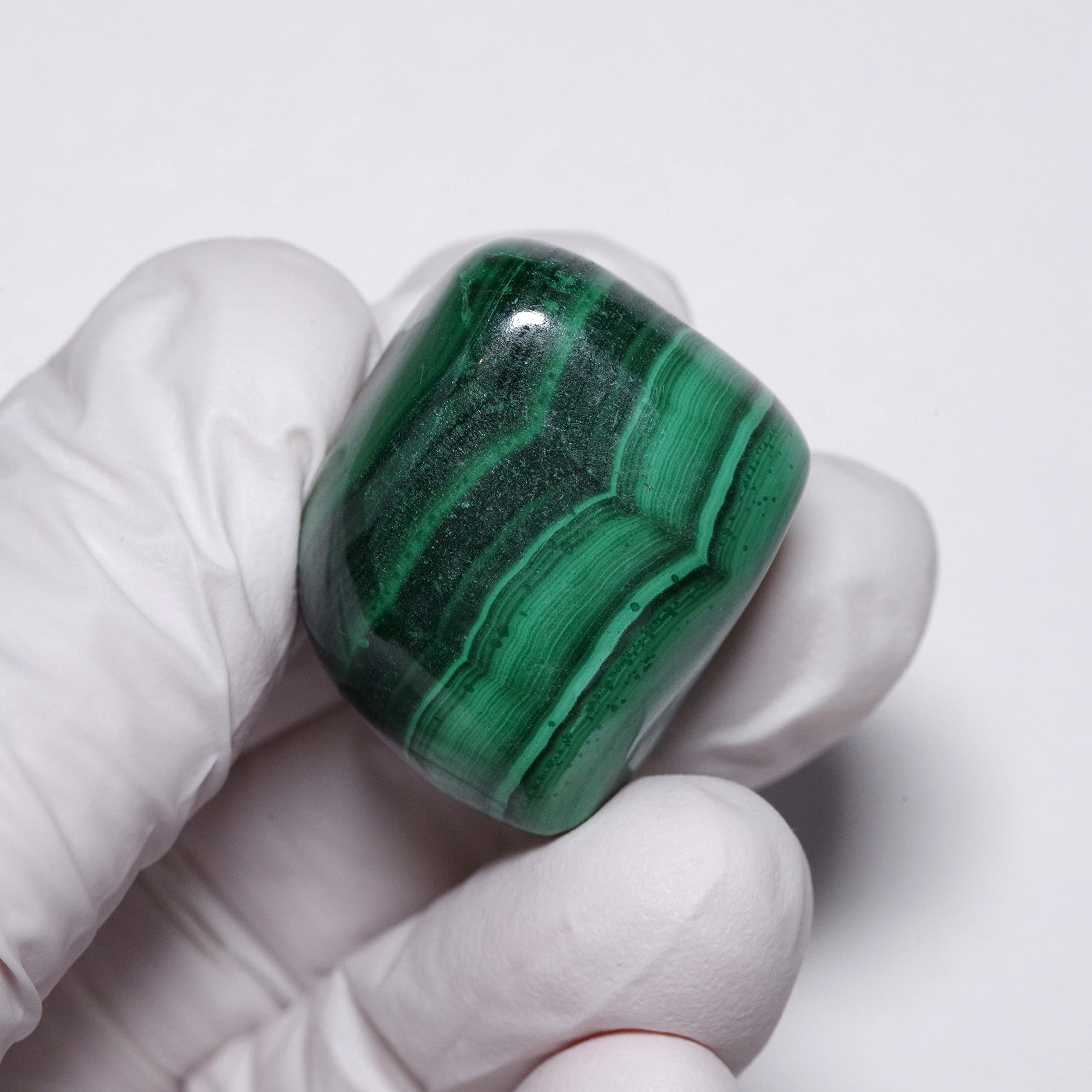 Amazon | [N2 stone Natural] 天然鉱物 マラカイト (孔雀石/polished