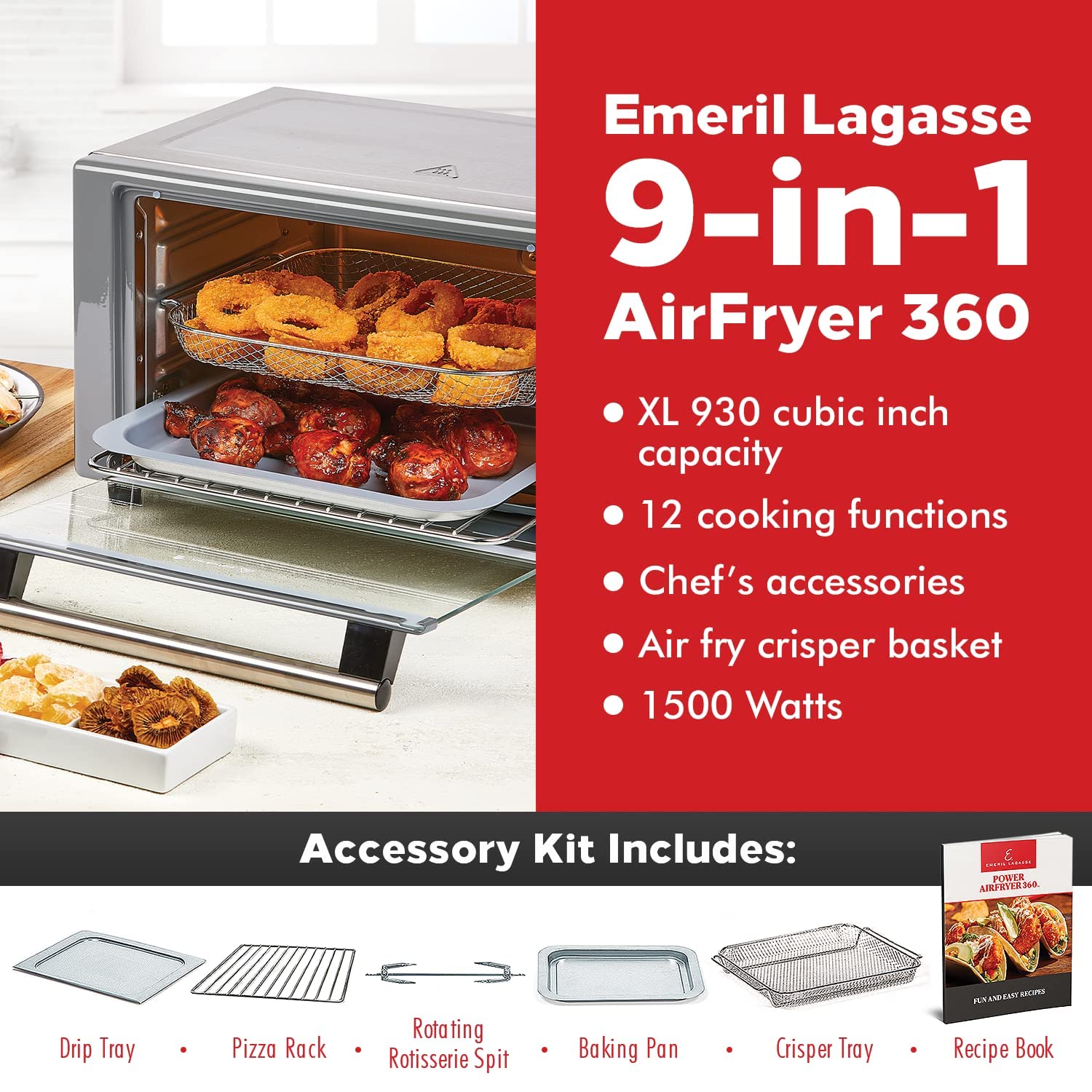 Ubuy Power Airfryer Oven Plus Fryer 360 Plus Emeril Toaster Oven