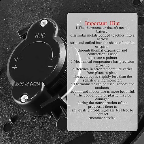 Miniatura 8 de Termómetro interior al aire libre Patio Termómetro de pared Colibrí no requiere batería colgante decoración higrómetro