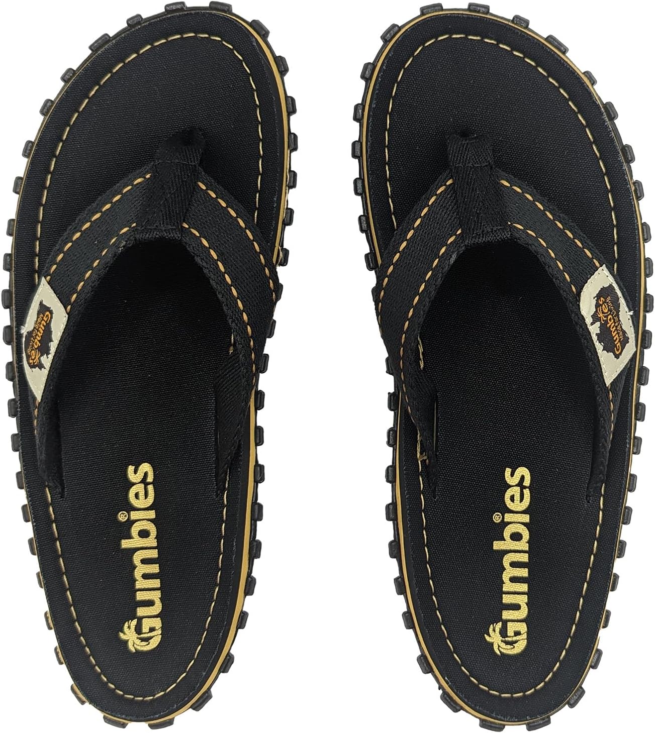 Gumbies Islander Flip-Flops | Unisex Classic Canvas Flip-Flops with Recycled Rubber Outsole & Cotton Footbed | Contoured, Lightweight & Everyday Comfortable