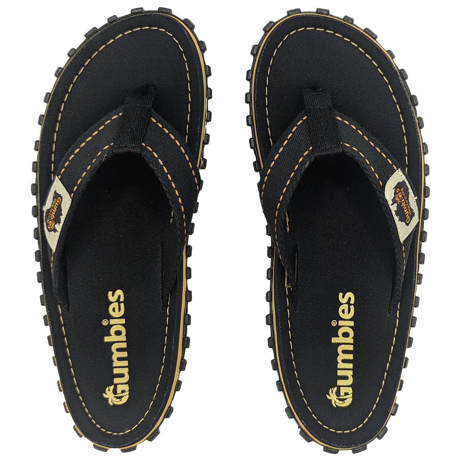 Gumbies Islander Flip-Flops | Unisex Classic Canvas Flip-Flops with Recycled Rubber Outsole & Cotton Footbed | Contoured, Lightweight & Everyday