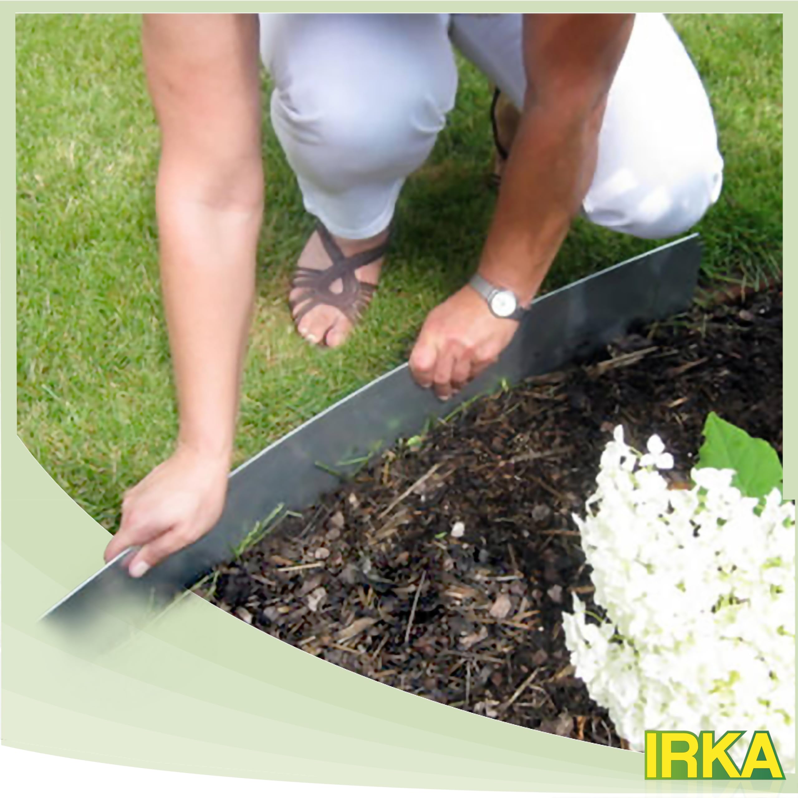 Nastro Bordatura Prato In Alluminio-Zinco - Altezza 25cm, Lunghezza 10m, Per Aiuole E Vialetti - Foto 3