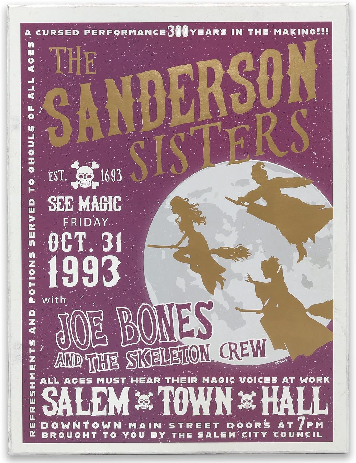 Spirit Halloween The Sanderson Sisters Event Sign - Hocus Pocus, Multicolor