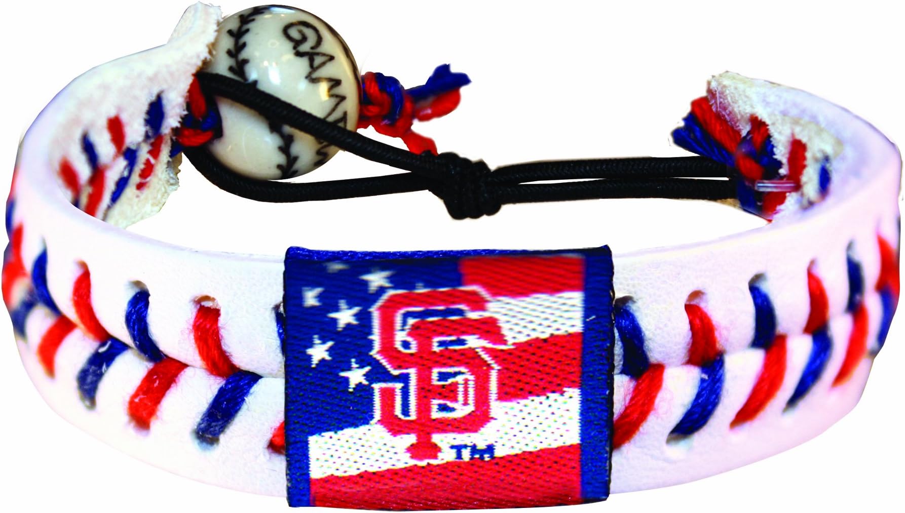 MLB San Francisco Giants Stars and Stripes Classic Baseball Bracelet