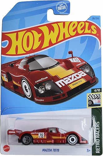 Hot Wheels Mazda 787B, Retro Racers 410 rojo 28250