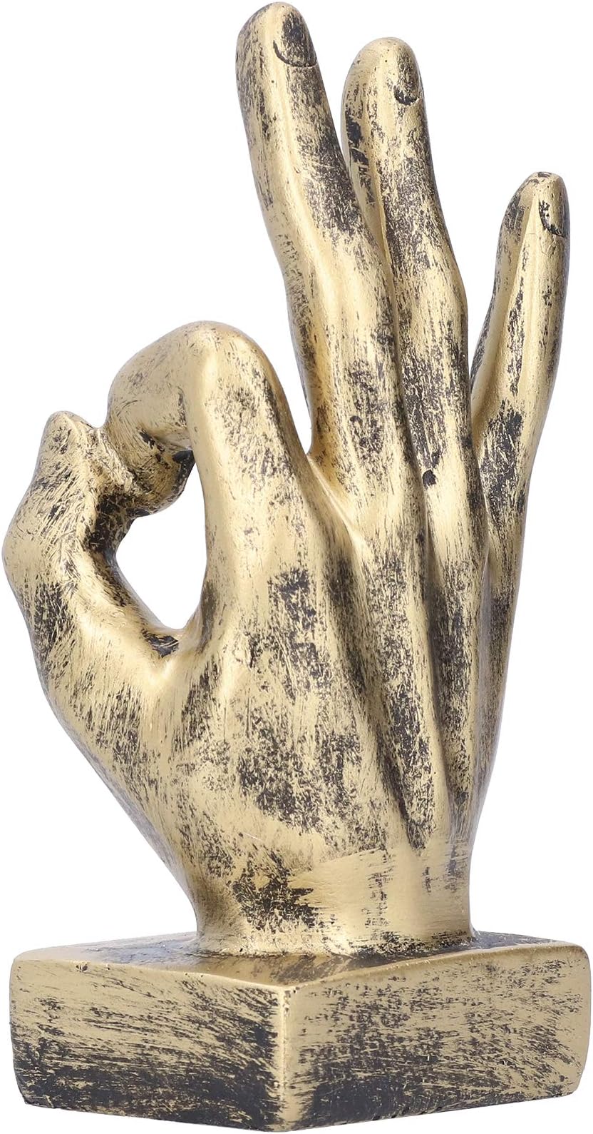 NOLITOY Messing Eulen Figur - Retro Design Skulptur Für Schreibtisch & Home Deco