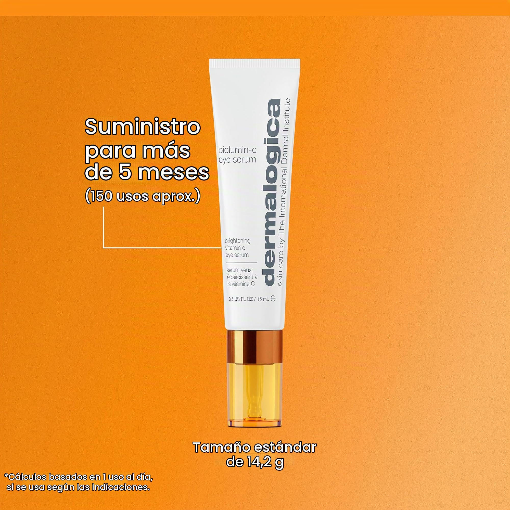 Dermalogica BioLumin-C Sérum de Ojos con Vitamina C 15ml | Sérum de ojos con vitamina C que ilumina, reafirma y ayuda a reducir las ojeras y las líneas de expresión.