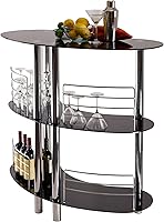 Vista 4 de Winsome Martini Wine Almacenaje, Negro/Metal