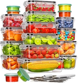 Canfanni BPA-Free 40 Piece Food Storage Containers with Lids