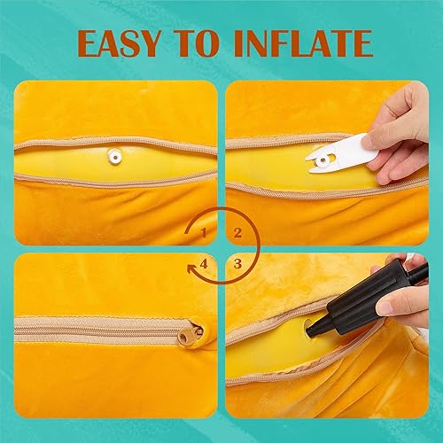 Vista 20 de ZOOJOY Bee Bouncy Animals Hopper, tolva inflable para rebotar, para interiores y exteriores, juguetes para saltar de rebote para niños pequeños