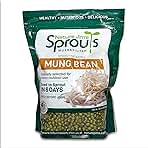 Nature Jims Premium Mung Bean Sprouting Seeds – 16 Oz – NON GMO- Resealable Bag for Longer Freshness – Rich in Vitamins, Minerals, Fiber