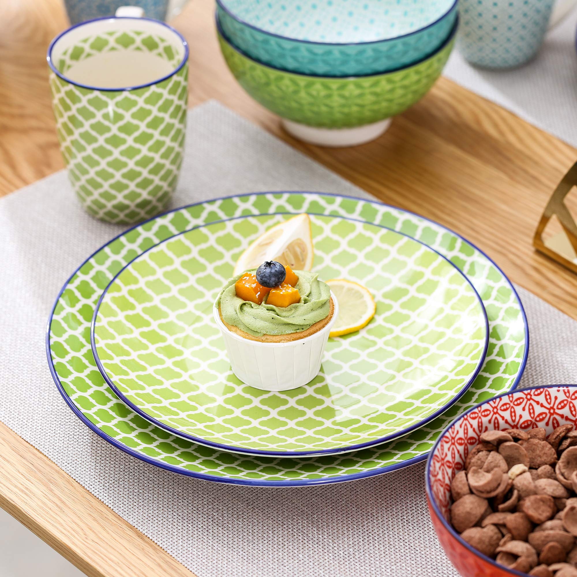 Happy Sale, 6-delige Japanse stijl sushi bord servies set (grijsblauw Happy Sale, 6-delige Japanse stijl sushi bord servies set (grijsblauw