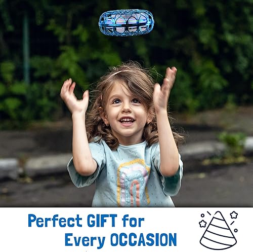 Miniatura 6 de NUTTY TOYS Dron interactivo  Boomerang iluminado operado a mano para niños y adultos  Fácil de agitar para empezar a volar OVNI Idea de regalo de