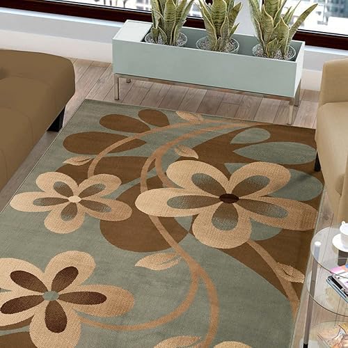 Miniatura 5 de BNM - Alfombra de área grande para interiores con respaldo de yute, ideal para entrada, sala de estar, cocina, dormitorio, pasillo, perfecta para