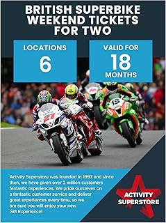 Activity Superstore British Superbike Weekend Tickets for Two, 18-month ...
