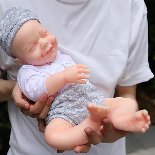 SERENDOLL Muñeca de bebé Reborn de silicona completa de 185 pulgadas de silicona suave y sólida que se ven reales muñecas de vinilo no huecos