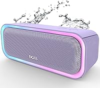 Vista 1 de DOSS SoundBox Pro Bluetooth Speaker, 20W Stereo Sound, Active Extra Bass, 20H Playtime, Multi-Colors Lights, Wireless Stereo Pairing, IPX6
