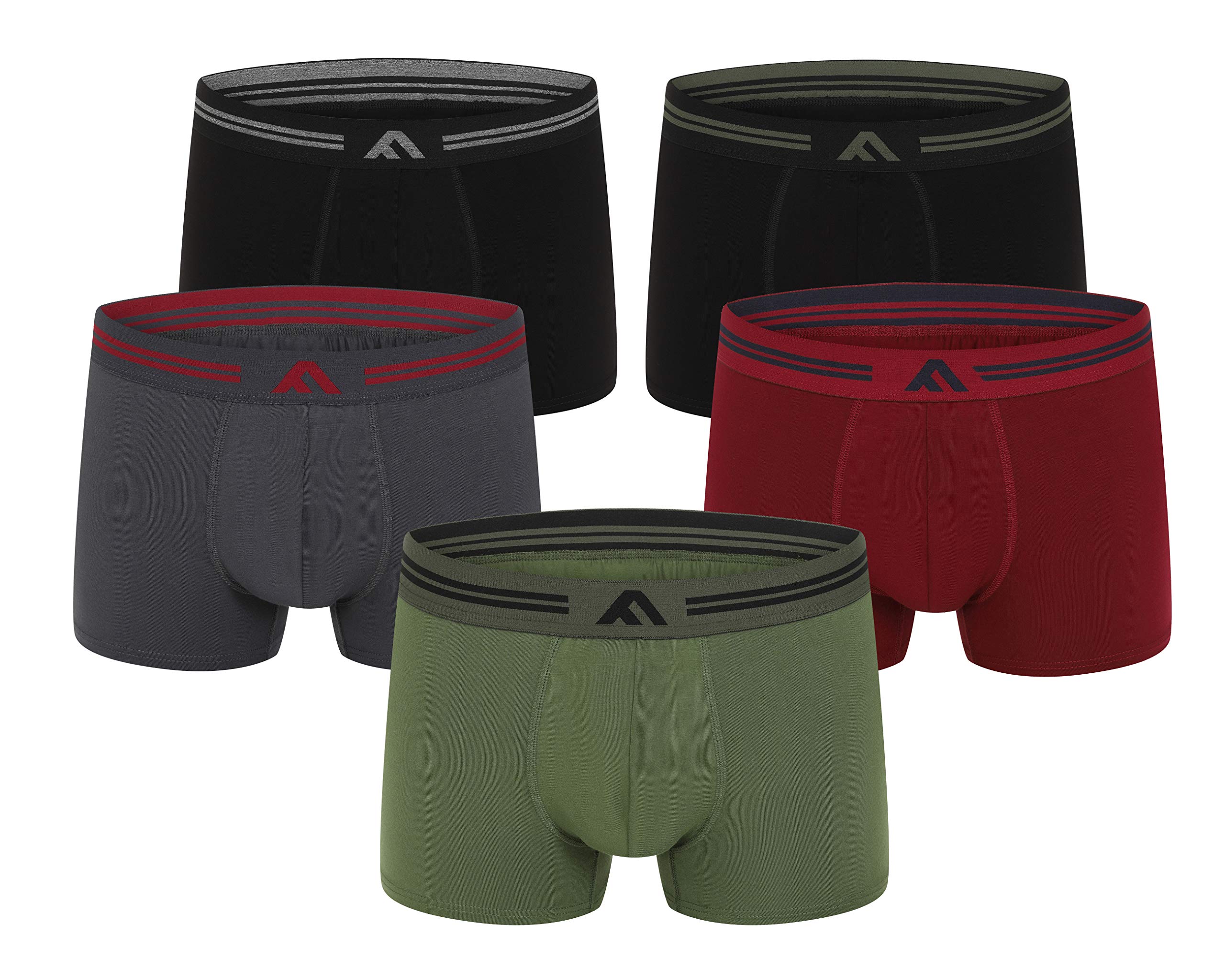 FM LondonMen's Super Soft Bamboo Boxer Shorts (pack of 5)