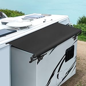 Kohree RV Slide Topper Awning, Slide Out Awning Kit Cover Assembly, Modular Camper Slideout Awning Protection for RVs, 5th Wheels,Travel Trailers and Motorhomes - 13'3