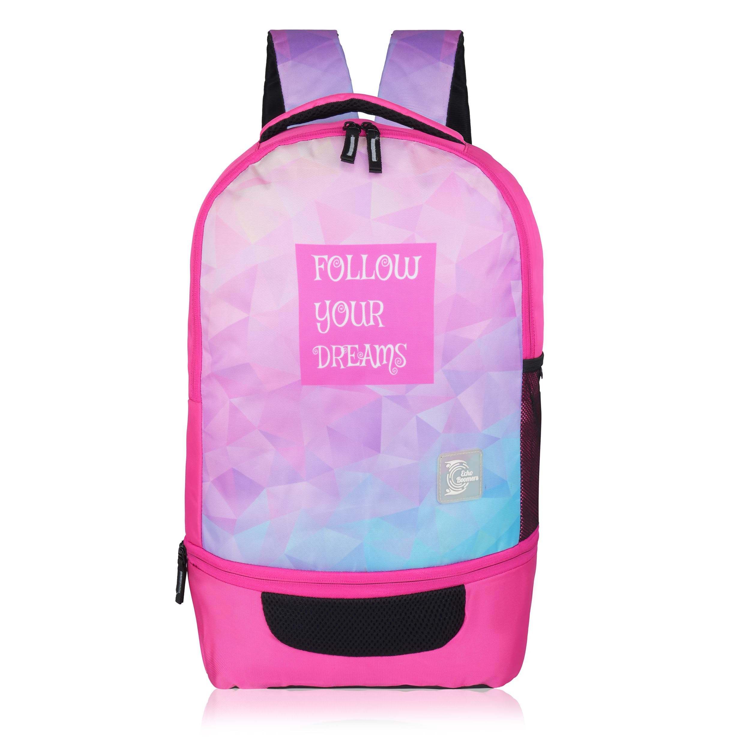 Echo Boomers Live Life Loud Sports Backpack with Separate Football Compartment | Student Sports Backpack with Adjustable Straps & Durable Build-image-16