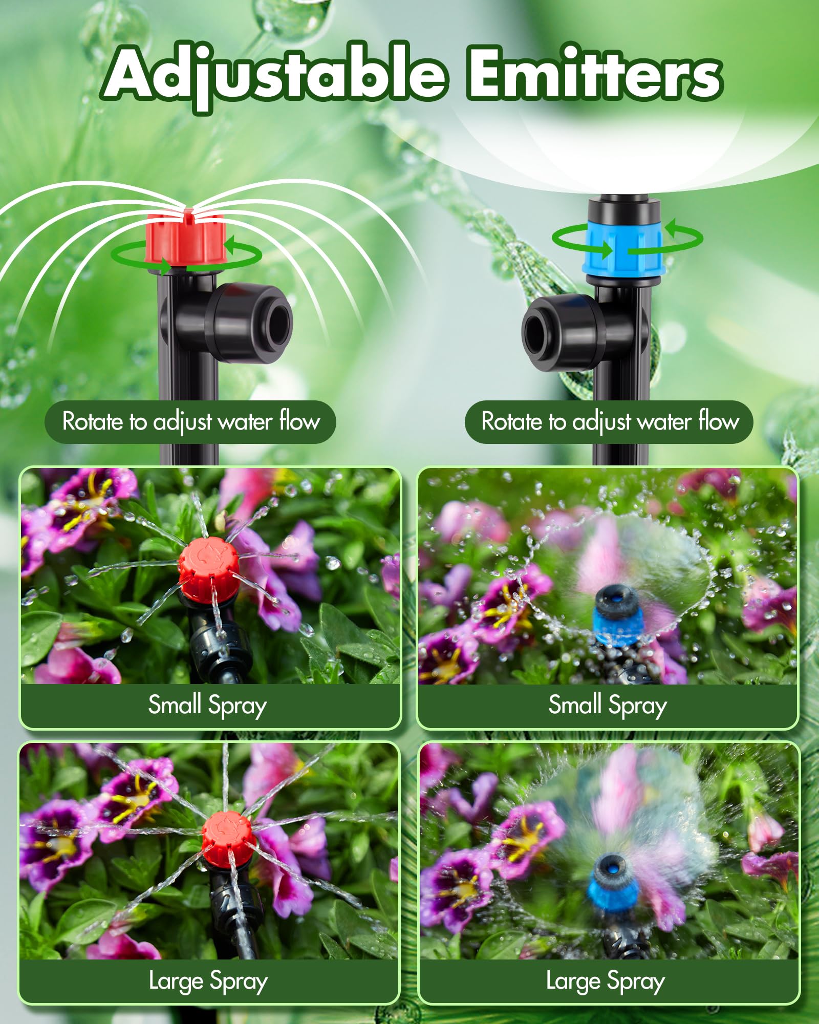 Snapklik.com : 240FT Drip Irrigation System Kits - Automatic Garden ...
