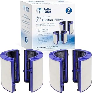 Fette Filter - Air Purifier Filter Compatible with Dyson HP06, HP09 TP06, TP09,PH01,PH02,PH03,PH04, HP07, TP07.Part No.970341-01 for Dyson Pure Cool/Hot/Humidify CRYPTOMIC Tower Fan 2PK
