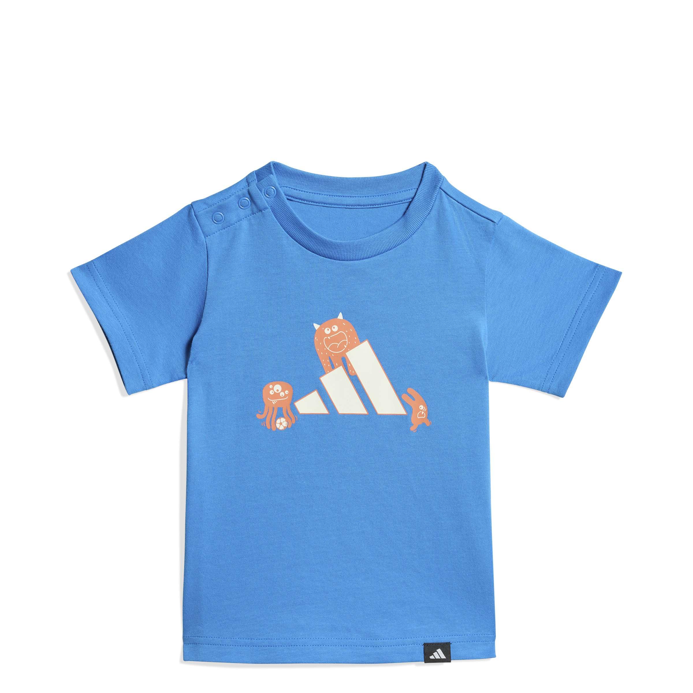 adidas Unisex Baby Infant TIRO_NSTER Graphic T-Shirt, ray Blue, 3-6 Months