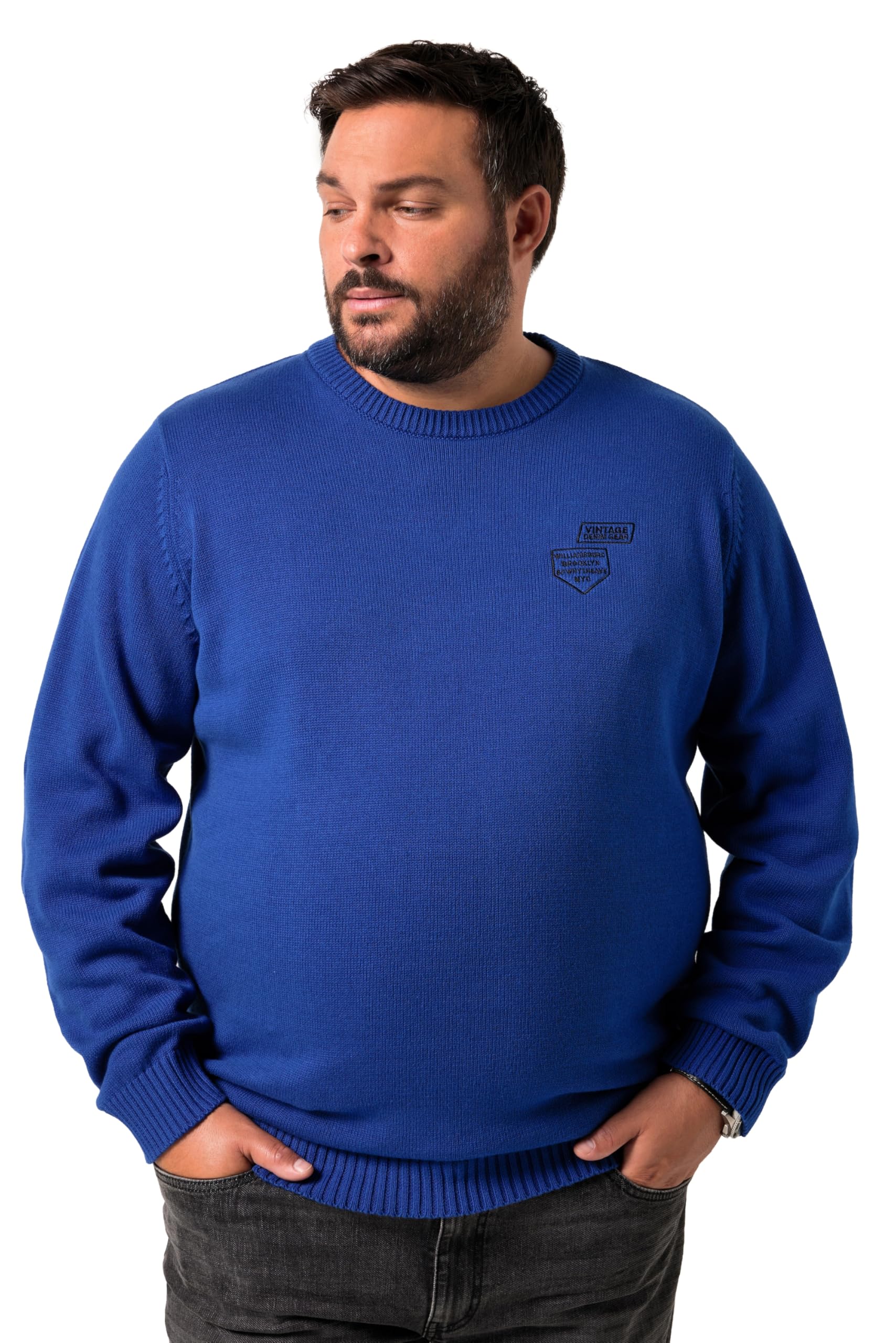 Men Plus Herren große Größen Übergrößen Menswear L-8XL Pullover, Baumwolle, Stickerei 843027